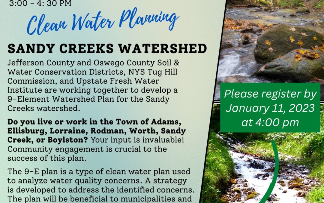 Sandy Creek Watershed – Stakeholder Meeting
