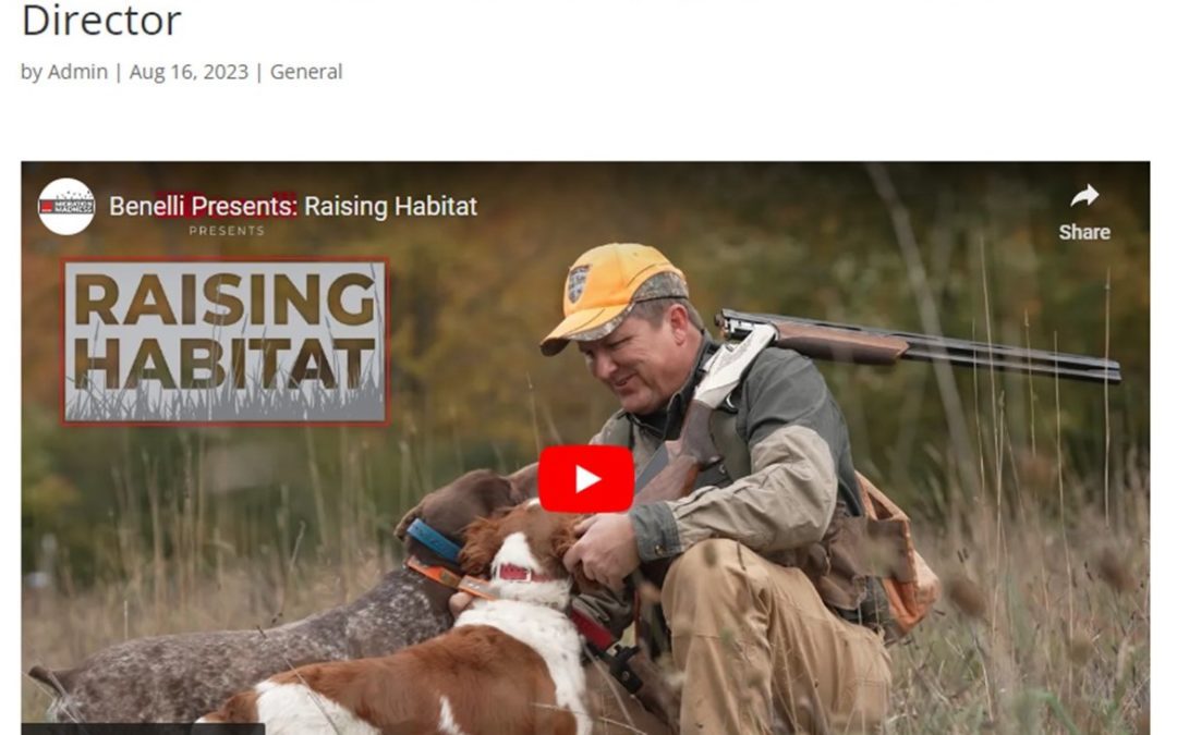 Benelli USA features our Certified Forester/Executive Director